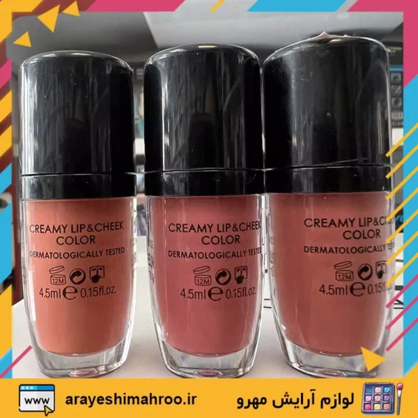 GOLDEN ROSE Lip and Blush Velvet Touch-Mahroo Cosmetics- رژ لب و رژگونه مايع گلدن رز-لوازم آرایش اورجینال مهرو