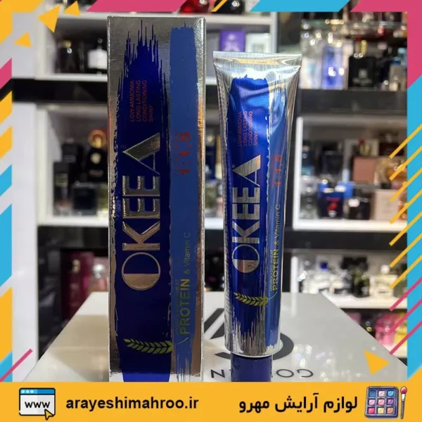 Okeea Hair Color-Mahroo Cosmetics-رنگ مو اکیا-لوازم آرایش اورجینال مهرو