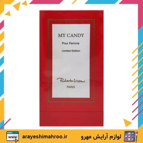 Roberto Vizzari My Candy Pour Femme Eau De Parfum-Mahroo Cosmetics-عطر روبرتو ویزاری مای کندی-لوازم آرایش اورجینال مهرو