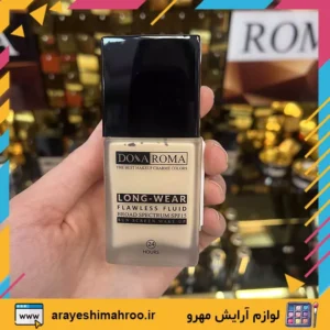 donaroma long wear flawless fluid makeup-Mahroo Cosmetics-کرم پودر دوناروما-لوازم آرایش اورجینال مهرو