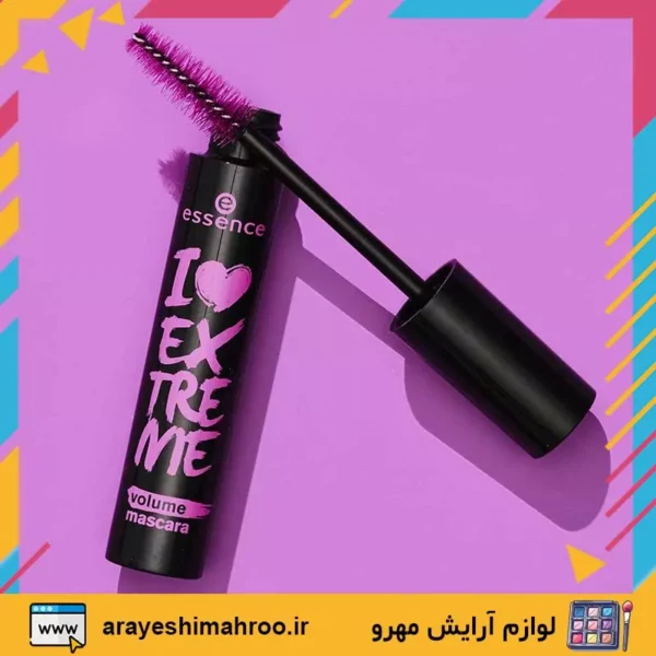 essence i love extreme crazy volume mascara black-Mahroo Cosmetics-ریمل اسنس مشکی-لوازم آرایش اورجینال مهرو