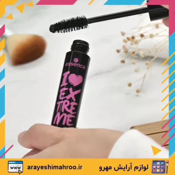 essence i love extreme crazy volume mascara black-Mahroo Cosmetics-ریمل اسنس مشکی-لوازم آرایش اورجینال مهرو
