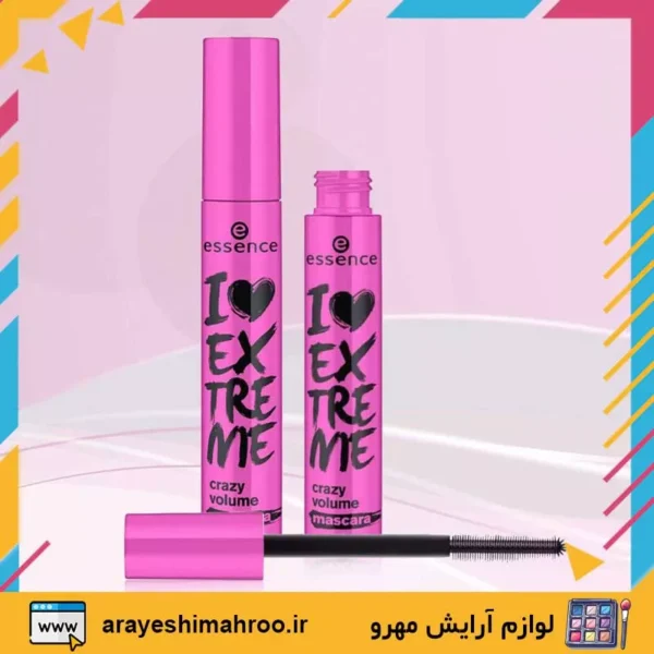 essence i love extreme crazy volume mascara pink-Mahroo Cosmetics-ریمل اسنس صورتی-لوازم آرایش اورجینال مهرو