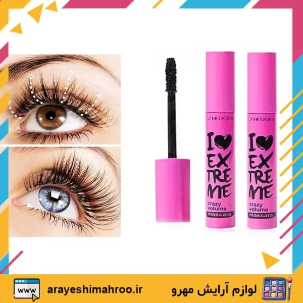 essence i love extreme crazy volume mascara pink-Mahroo Cosmetics-ریمل اسنس صورتی-لوازم آرایش اورجینال مهرو