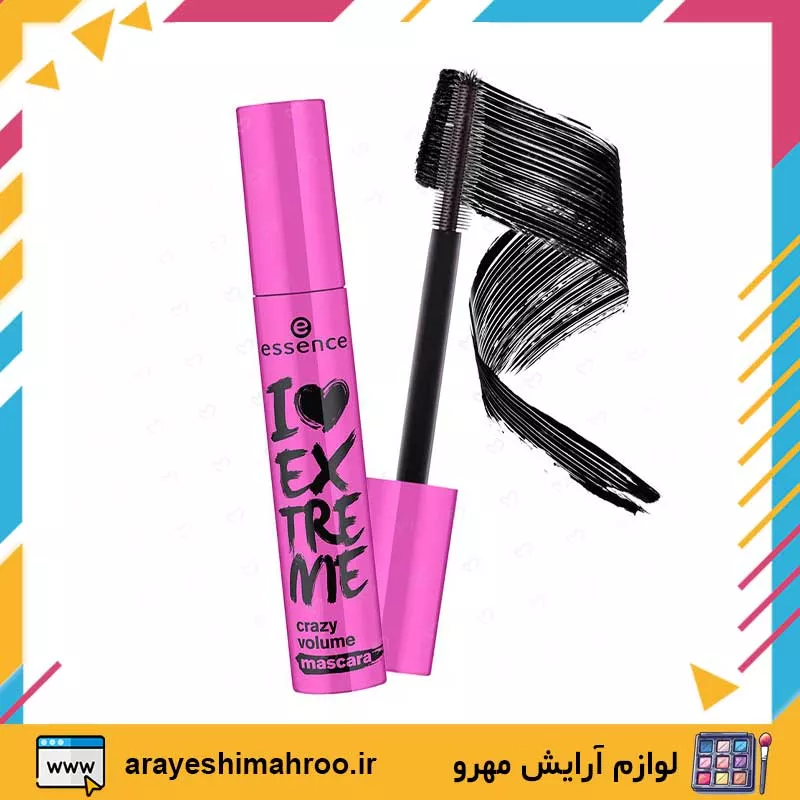 essence i love extreme crazy volume mascara pink-Mahroo Cosmetics-ریمل اسنس صورتی-لوازم آرایش اورجینال مهرو