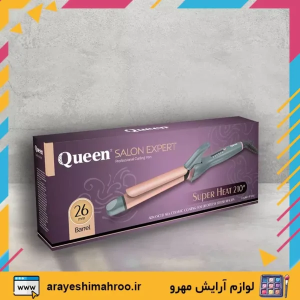 Queen Hair Curler Ht626n-Mahroo Cosmetics-فرکننده مو سرامیکی کویین مدل HT626n سایز 26 میلی‌متر-لوازم آرایش اورجینال مهرو