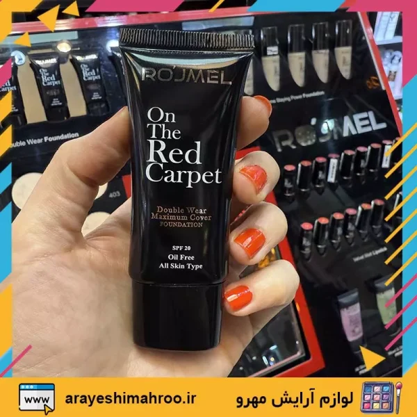 ROJMEL Double Wear Maximum Cover Foundation-Mahroo Cosmetics-کرم پودر تیوپی رژمل مدل دبل ویر-لوازم آرایش اورجینال مهرو