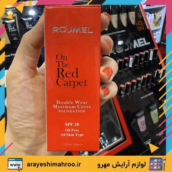 ROJMEL Double Wear Maximum Cover Foundation-Mahroo Cosmetics-کرم پودر تیوپی رژمل مدل دبل ویر-لوازم آرایش اورجینال مهرو