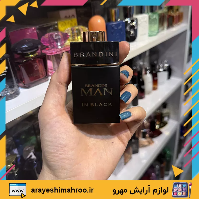 ادکلن برندینی رایحه بولگاری من این بلک-brandini man in black-لوازم آرایش اورجینال مهرو