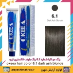 رنگ مو اکیا سری Ash شماره 6.1 رنگ بلوند خاکستری تیره